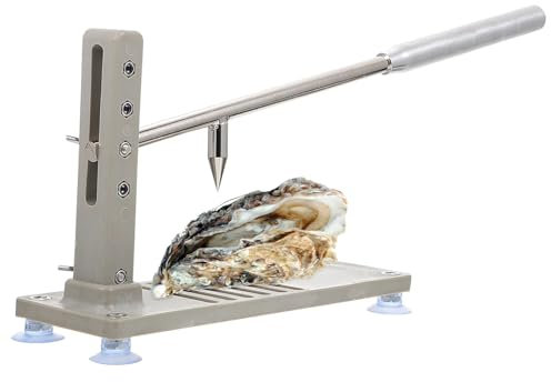 GZKDKZB Maschine zum Öffnen von Austernschalen, Handbuch zum Austernöffner, Austernöffner-Set mit Muscheln, Meeresfrüchte-Werkzeuge mit Bodenbefestigungsdesign, Maschinendruck, zum Öffnen