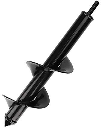 Niboken Mèche Jardin Tarière, Perceuse à Spirale, Outil de Plantation Pratique, Creuser des Trous Cultiver en Profondeur, Foret Planteuse de Perçage à Arbre Hex Bulbe à Fleurs (Ø 80×300mm)