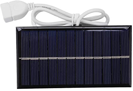 Panneau de Chargeur Solaire Portable, Panneau de Chargeur Solaire 1 W 6 V, Kit de Charge Solaire DIY, Chargeur Solaire Compact pour Téléphones Portables, Panneau Solaire