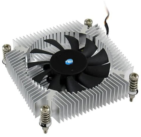 SIMPLETEK - Disipador CPU Low Profile 32 mm 95 W TDP | LGA 1200 1150 1151 1155 1156 | Ideal para HTPC y SFF