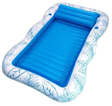 Flotador de piscina extra grande, 220 x 160 cm, flotador de bronceado inflable para adultos, material de PVC duradero, flotadores de piscina portátiles con bonitos estampados, diseño a prueba de fugas