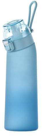 Air Water Bottle with Flavour Pods, 700ml Starter Up Set BPA Free Drinking Bottles with 8 Random Flavour Pods Scented 0 Sugar Calorie, Water Cup with Straw for Gym School Outdoor (2)