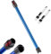 Tubo Telescopico per Dyson, Stelo Rigido Estensibile Compatibile per Dyson V7 V8 V10 V11 V15 Aspirapolvere, Tubo Prolunga Lunghezza 73 CM con Due Piccole Spazzole 2in1 (Blu)