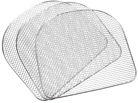 CIYODO 3 Piezas Parrilla De Acero Inoxidable Para Freidora De Aire y Deshidratador Rejilla De Flujo De Aire Accesorios Para Horno Adecuado Para Cocinar y Deshidratar Alimentos