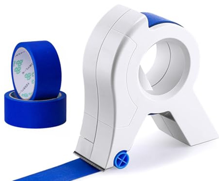 Anlising Painter's Tape Applicator, Masking Master with 2 Roll Tape, Painter's Tape Dispenser, Pre-Assembled Masking Film Tape Tool, Tape Machine Portable, for Trim, Floors, Windows, Door Frame