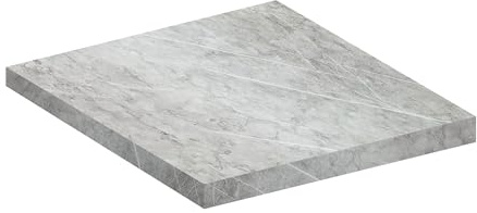 VCM Arbeitsplatte | 30mm stark | Breite 60 cm | leicht zu reinigen | Küchenarbeitsplatte - Fasola Marmor-Style