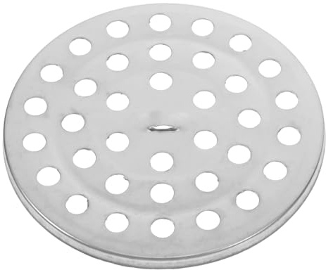 Abaodam Couvercle de Drain Rond en Acier Inoxydable Argenté Anti-obstruction pour Plaques D'évacuation Cuisine et Grilles de Salle de Bain Moderne et Élégant