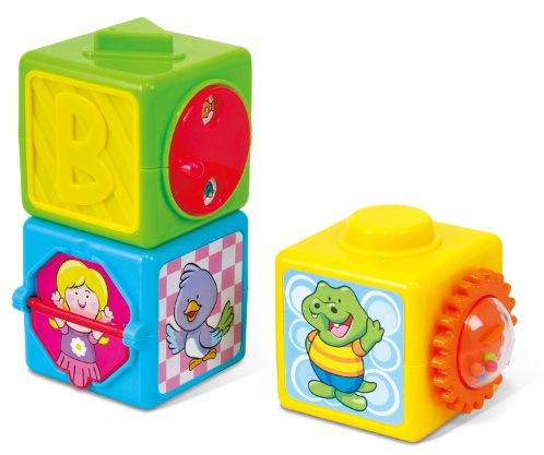 PlayGo 2085 Spielwürfel Baby Activity Stapelwürfel Motorikwürfel