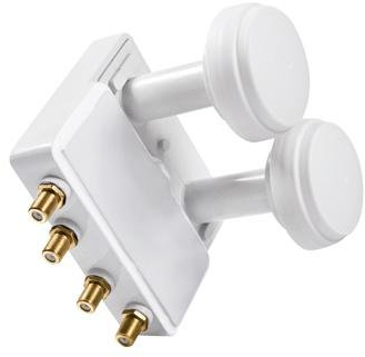 Smart Titanium Gold Monoblock Quad LNB 0.1 dB 13°/19.2° HD-Ready