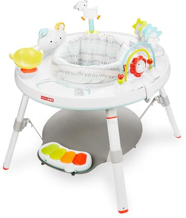 Skip Hop Baby Activity Center: Interactive Play Center with 3-Stage Grow-with-Me Functionality, 4mo+, Silver Lining Cloud