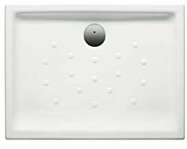 Roca,Malta,Plato de ducha de porcelana con fondo antideslizante,Blanco,1000mm x 750mm x 65mm,A373506000