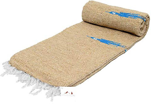 Open Road Goods Thunderbird Yoga-Decke oder Überwurf, dick, Tan/Khaki
