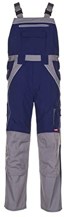 Planam 2522090 Plaline Latzhose, Marine/Zink, Größe 90