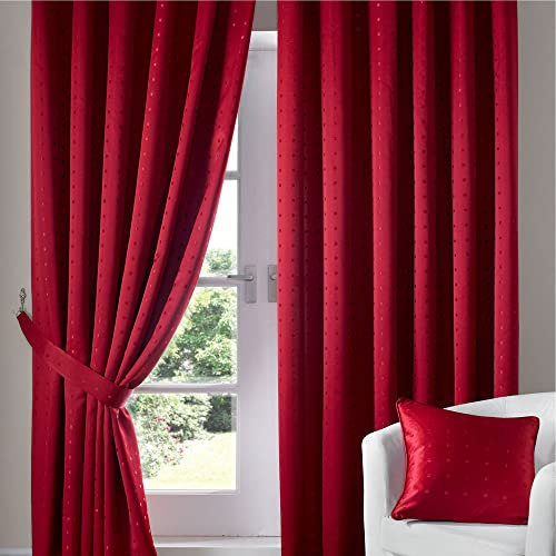 Red Curtains Tape Top Madison 46x72