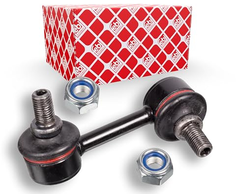febi bilstein 18135 Verbindungsstange mit Sicherungsmuttern, 1 Stück | Kompatibel mit: TOYOTA AVENSIS, AVENSIS Kombi, AVENSIS Liftback