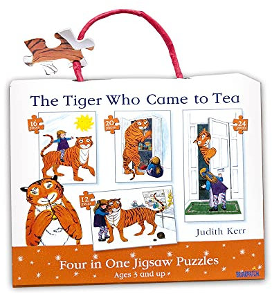 Paul Lamond Tiger Who Came to Tea 4-in-1 Puzzle Age 3+