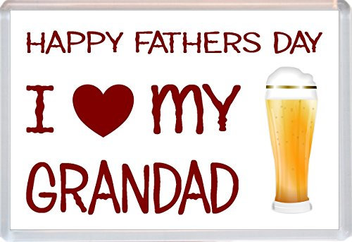 Happy Fathers Day - I Love My Grandad - Jumbo Fridge Magnet