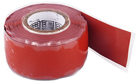 2,5 cm x 300 cm wasserdichtes Silikon-Klebeband zum Reparieren von Kabelschläuchen, rot