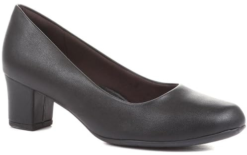 Pavers Piccadilly Ladies Heeled Court Shoes - Black Size 4 (37)