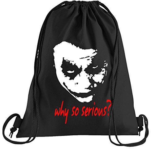 T-Shirt People Joker Why so Serious? Sportbeutel – bedruckter Beutel – eine schöne Sport-Tasche Beutel mit Kordeln