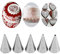 Phantomsky 5-Piece Set di Ugelli di Tubazioni Decorare la Vostra Torta con le Vostre Idee Meravigliose-Questo e il Perfetto Strumento Decorativo per gli Appassionati di Cucina