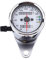 EVGATSAUTO Moto Cuentakilómetros Velocímetro Indicador Indicador Pantalla Digital Doble KM/H Universal 1 Pieza(Plata)