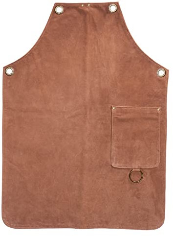 Angus Stoke Lederschürze Grillen - Vollleder Grillschürze - BBQ Schürze Leder Kochschürze - Eric (S/M)