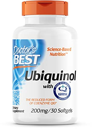 Doctor's Best, Ubiquinol mit Kaneka, 30 glutenfreie Softgels, 200mg Coenzym Q10 (Kaneka Ubiquinol) je Dosis, Sojafrei, GMO frei, Geschmacksneutral