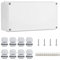 IP65 Waterproof Junction Box Large ABS Electrical Box Outdoor Cable Connector,White(200x100x70mm)