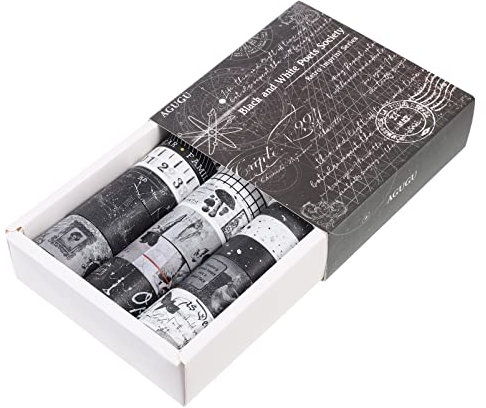 Sewroro 20Pcs Vintage Washi Tapes Washi Aufkleber Dekorative Aufkleber DIY Haft Tapes Journal Tagebuchstempelstempel Diy Bastel Geschenkdekoraufkleber Aufkleber