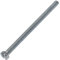 AERZETIX - C60169 - Lot de 20 Vis à métaux à tête cylindrique M4x60 mm à empreinte fendue S - boulon d'assemblage - DIN 84 - dureté 4.8 - en acier zingué - couleur argent
