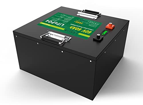 LiFePO4 Battery 60 V 60 Ah 60 A 3600 Wh Lithium Iron Phosphate Battery for Motorhome Camping Boat