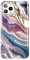 Luolnh iPhone 11 Pro Case - Gold Glitter Sparkle Marble Design Shockproof Silicone Bumper Cover Skin for iPhone 11 Pro (Abstract Purple & Quicksand)