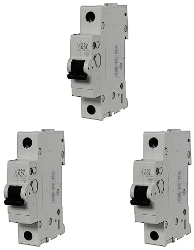 REV 0515736555 Leitungsschutzschalter, 1-polig, Höhe 68mm, 16A, bis 6kA, grau (Packung mit 3)