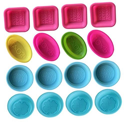 OHPHCALL 16st Kuchen Schablone Süßes Silikon Handgefertigte Schokoladenformen Fondantformen Aus Silikon Gummiformen Aus Silikon Kerze Aus Silikon Kuchenform Silikonform Seife Lieferungen