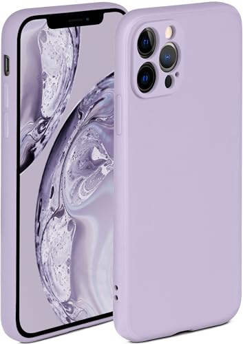 ONEFLOW Soft Case für iPhone 12 Pro Hülle aus Silikon mit Kameraschutz, Silikonhülle mit erhöhtem Schutz fürs Display, Backcover Schutzhülle, weiche Handyhülle, Flieder