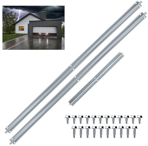 16FT Garage Door Hurricane Brace Kit ,16 Foot Garage Door Strut Reinforcement, 16' Garage Door Top Brace Bracket Kit, 16 FT Garage Door Hurricane Support Bracket, Garage Door Strut 16 Foot