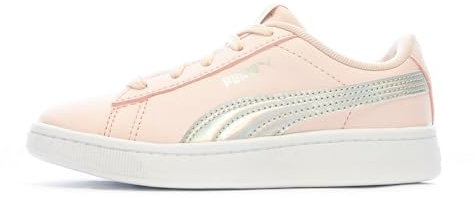 PUMA Baskets Rose/Gris pailleté Fille Vikky Rainbow Rose 35FR
