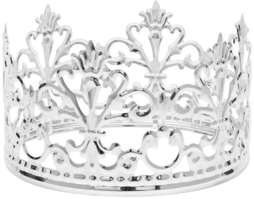 Luxylei Gold Crown Cake Topper 1 Stück Gold Tiara Hochzeit Geburtstag Kuchen Dekoration Krone Haarschmuck Für König Königin Und Prinzessin Party