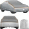 tectake® Auto Abdeckplane, Hagelschutz Autoplane, Autoabdeckung, wasserdichte Decke, atmungsaktiv, elastische Autogarage, Auto Zubehör mit Aufbewahrungstasche, kompatibel mit vielen Modellen - Größe S