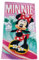Theonoi Kinder Handtuch Badetuch Strandtuch Duschtuch für Mädchen und Jungen 100% Baumwolle 70x140 cm (Minnie Surf)