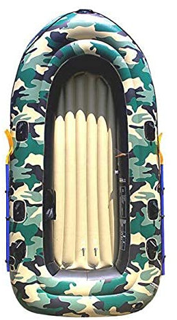 WQZStar Aufblasbares Kajak, Schlauchboot-Set mit Reparatursatz und Rudern, Camouflage, 1106016 Zoll, Deluxe Edition Wassersport (Deluxe Edition)