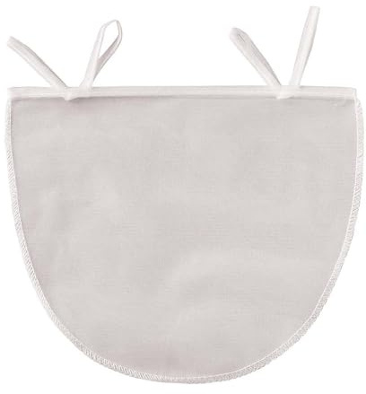 HIC Kitchen Unbleached Nut Milk Bag with Drawstring Closure, 11 x 9-Inches, Set of 2