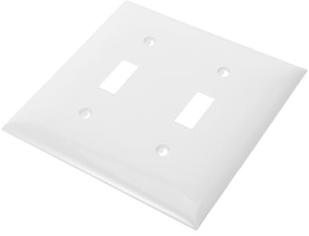 LIFKICH 1satz Doppelte Lichtschalter-Abdeckung Elegantes Design Funktionale Wandplatte Für Haushaltsanwendungen Für Stilvolle Raumgestaltung