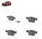 Kit pastiglie freno posteriori compatibile con Alfa Romeo Stelvio 2016+