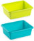 AC - Pack de 2 Bandejas Frigorificas - Capaciadad de 1,15 L - Fabricado en Plástico - Apto para Microondas y Congelador - 6 x 14,5 x 19 cm - Color Aleatorio