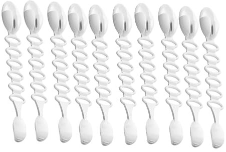 ULIJTH 10 ganci riutilizzabili per ghirlande per scale e mantelli, cinghie adesive in silicone per ghirlande, organizer per cavi