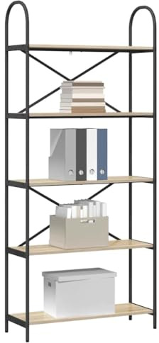 vidaXL Book Shelf - Rectangular Storage Unit - Modern Style Freestanding Living Room Furniture