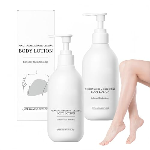 HallyBody Lotion, Niacinamide Whitening Body Lotion, Feuchtigkeitscreme, Tiefenwirksame Feuchtigkeitspflege gegen Dunkle Flecken und Stumpfe Haut, Schnell Einziehende (2)