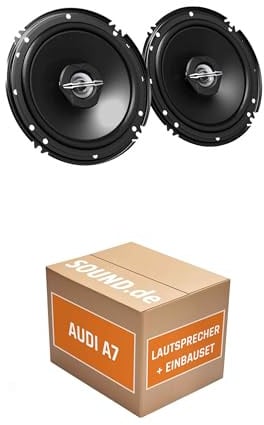 Lautsprecher Boxen Einbaupaket für JVC CS-J620X kompatibel mit Audi A6 C7, Avant/Kombi vorne | 2X Tief-Mitteltöner inkl Hochtöner 300W